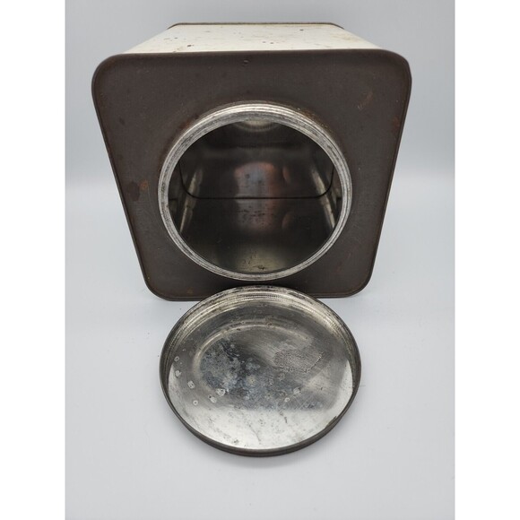 Vintage Sysco Spanish Paprika 96 Oz Large White Tin Houston Texas Rare Find - Picture 7 of 12